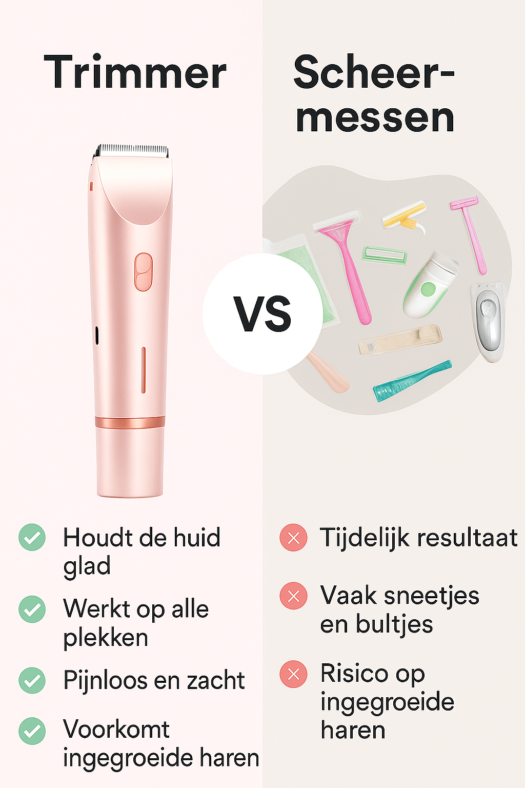 Bikiniskin™ - 2-in-1 Pijnloze Bikinilijn Trimmer
