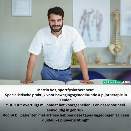 Tapex™ Knie Tape – Directe Ondersteuning & Pijnverlichting