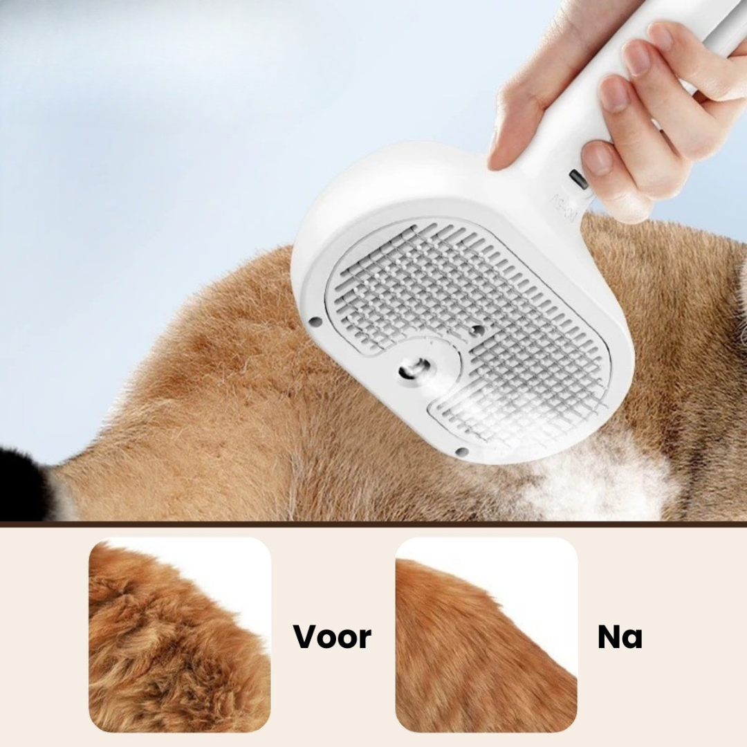 Steami Pro - Professionele Vachtverzorgings Borstel voor Huisdieren