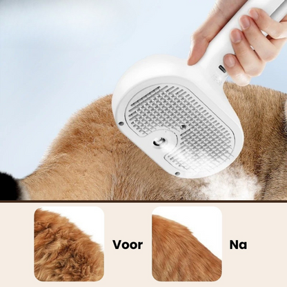 Steami Pro - Professionele Vachtverzorgings Borstel voor Huisdieren