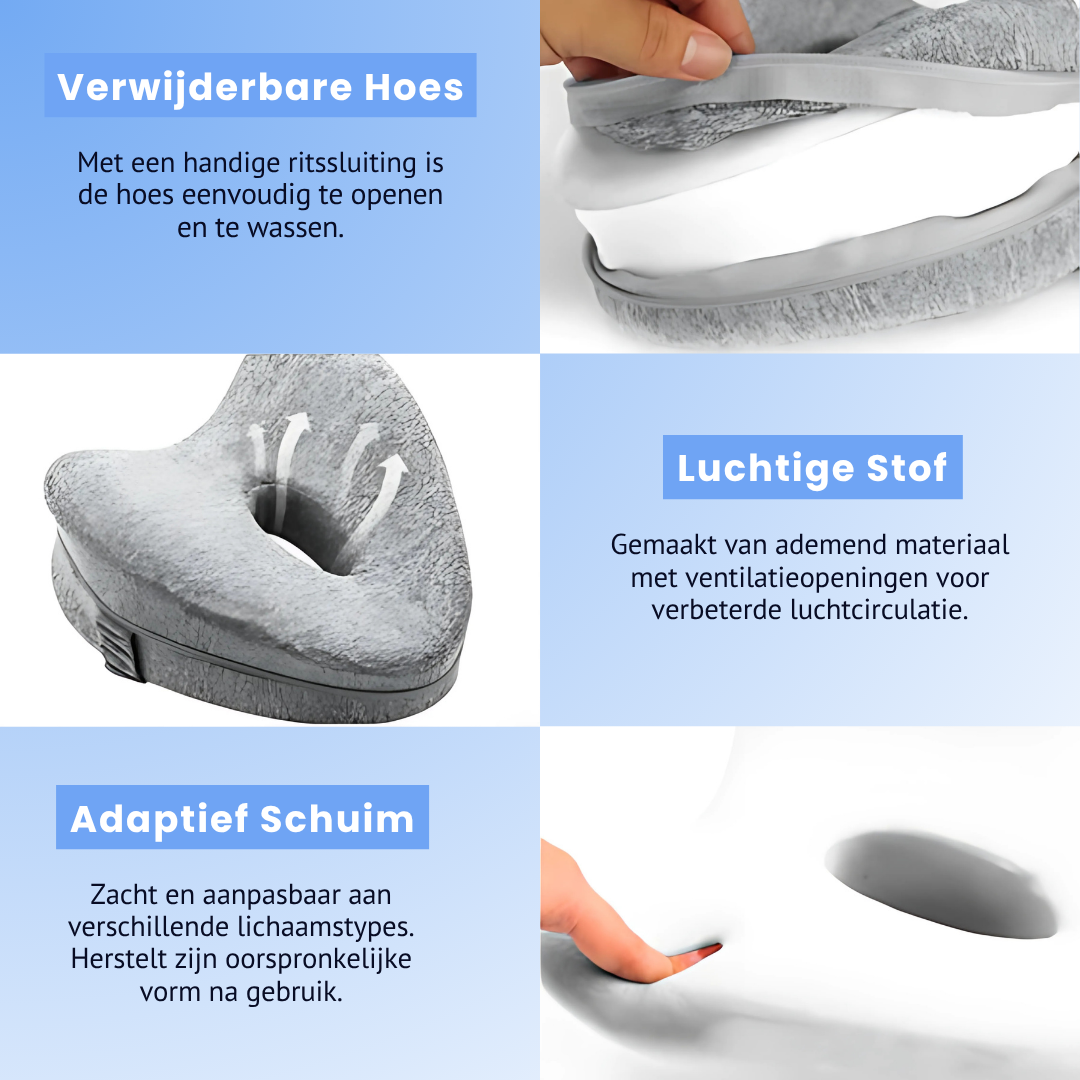 AlignEase™  Steunkussen - Verlicht Rugpijn, Heuppijn en Ischias